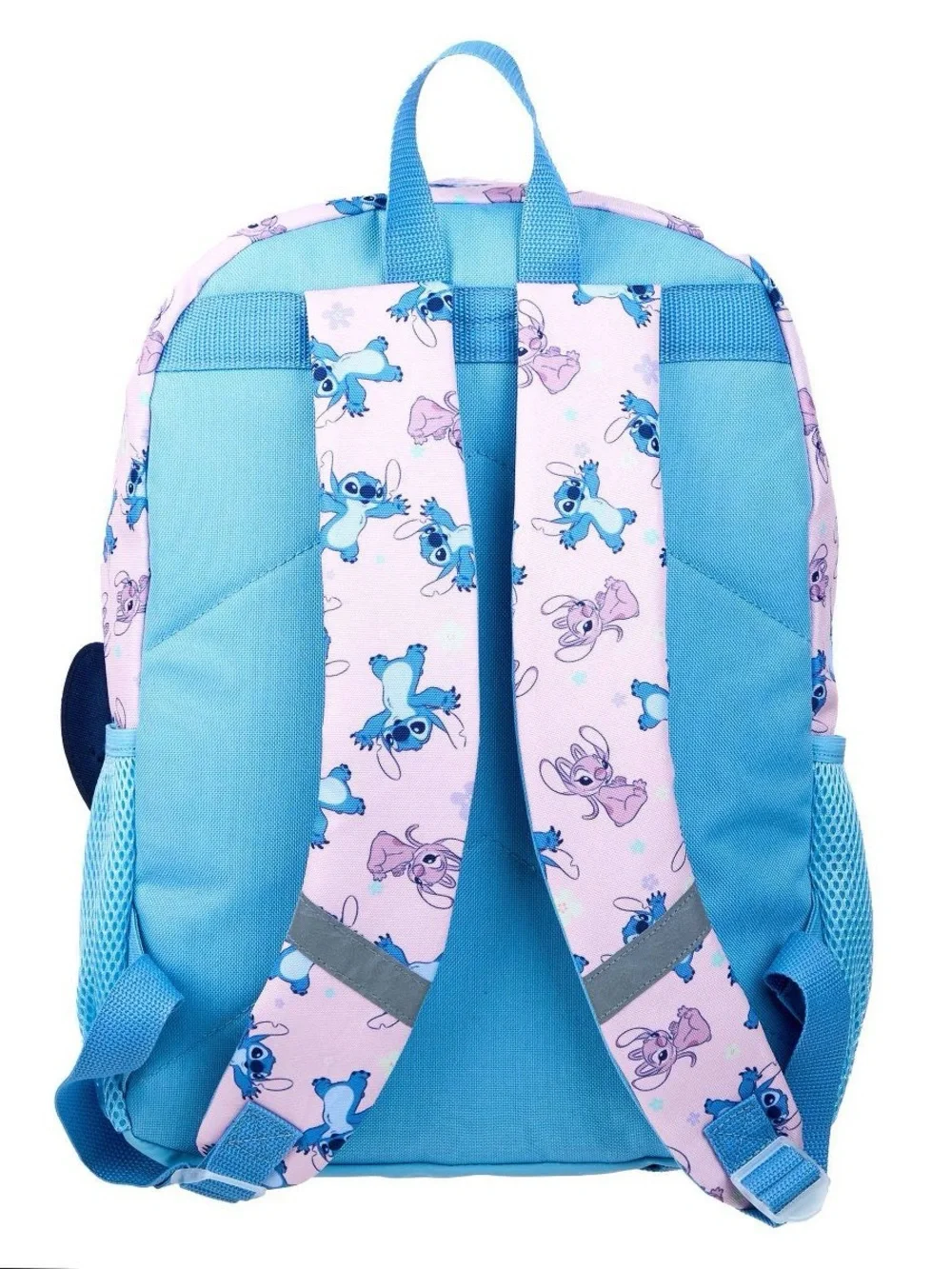 Disney Blue and Pink Lilo & Stitch Sequin Heart Kids Backpack T